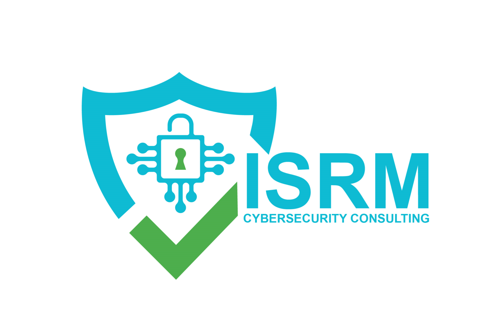 Logo of ISRM Cybersecurity Consulting with a shield and checkmark design.